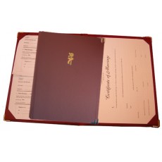 Maroon Combined Register & A4 Celebrant Album Set